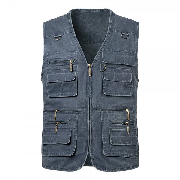 Summer Safari Cotton Cargo Vest