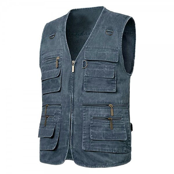 Summer Safari Cotton Cargo Vest