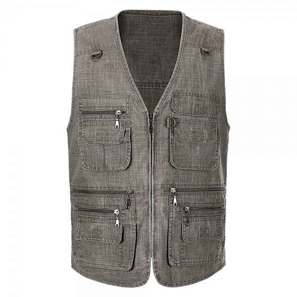 Multi-Pocket Outdoor Waistcoat