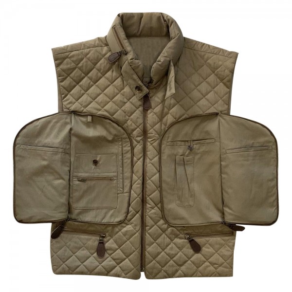 Quilted Nylon Hidden Cargo Pocket Vest