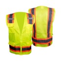 Safety Vest with 6 Pockets Reflective Vest High Visibility Work Wear Vest