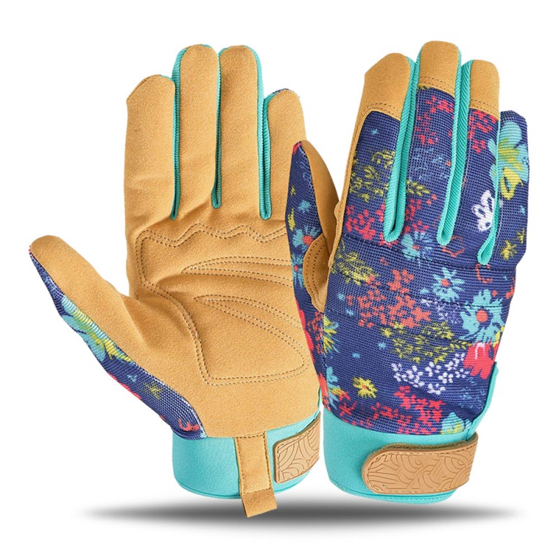 Synthetic Leather Palm Gardening Work Gloves